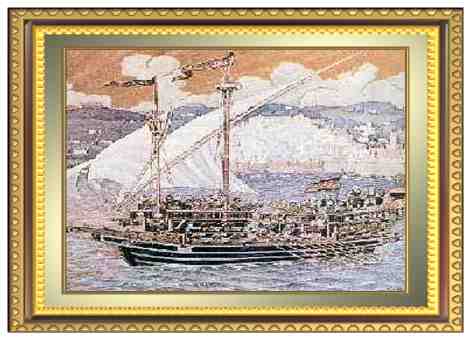 Flotte de Ra&iuml;s devant Alger.